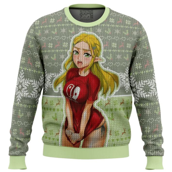 Ahegao Zelda All Over Printed Sweater