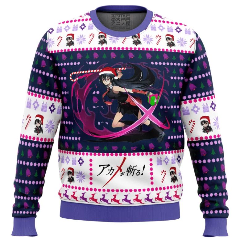 Akame ga Kill Attack Christmas 3D Sweater