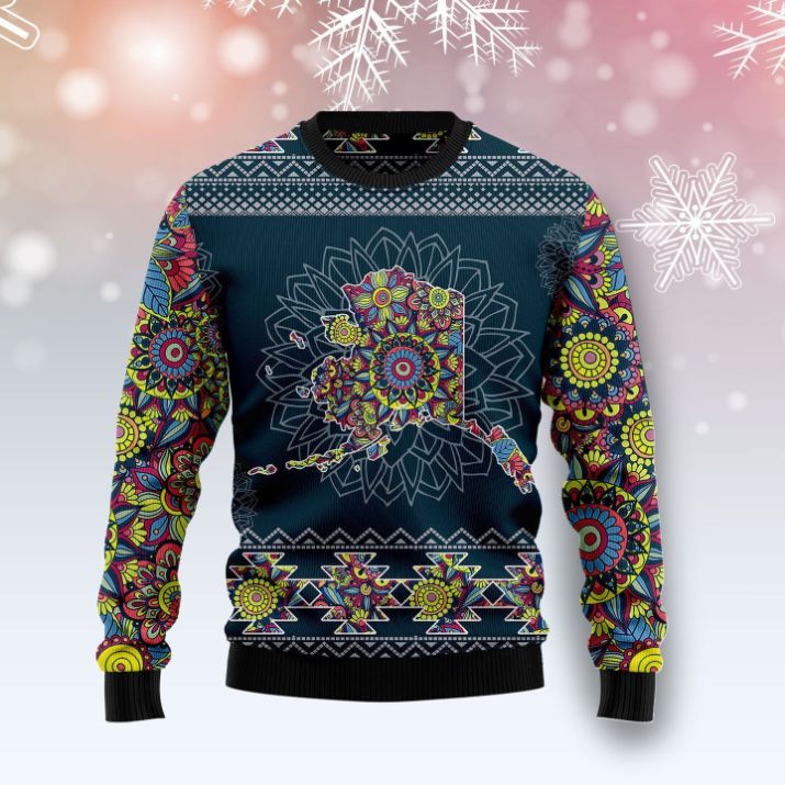 Alaska Blue Mandala 3D Sweater