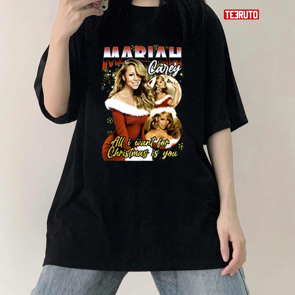 All I Want For Christmas Is You Mariah Carey Vintage 90s Unisex T-Shirt