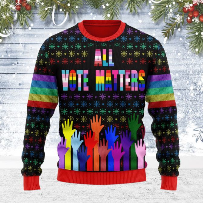 All Vote Matters 3D Sweater All Over Printed Sweater