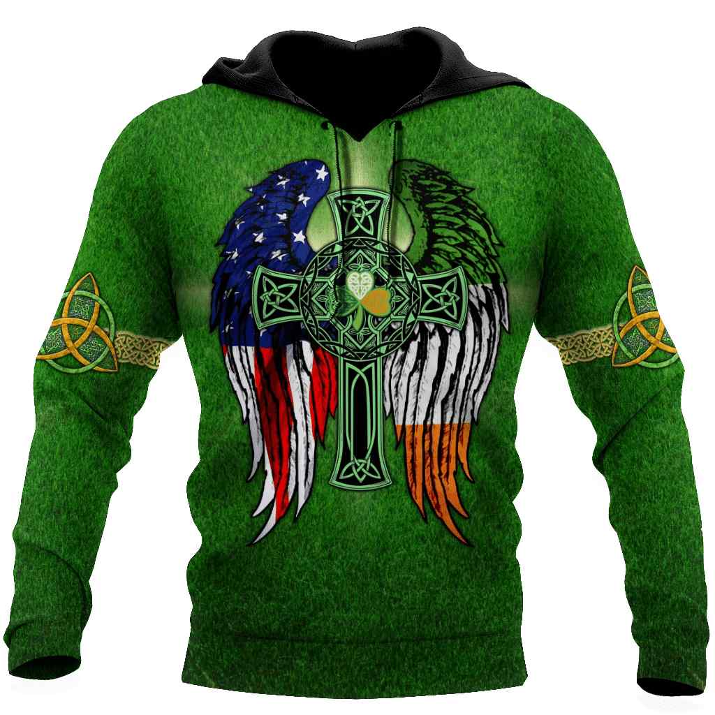 American By Birth – Irish By The Grace Of God 3D Hoodie