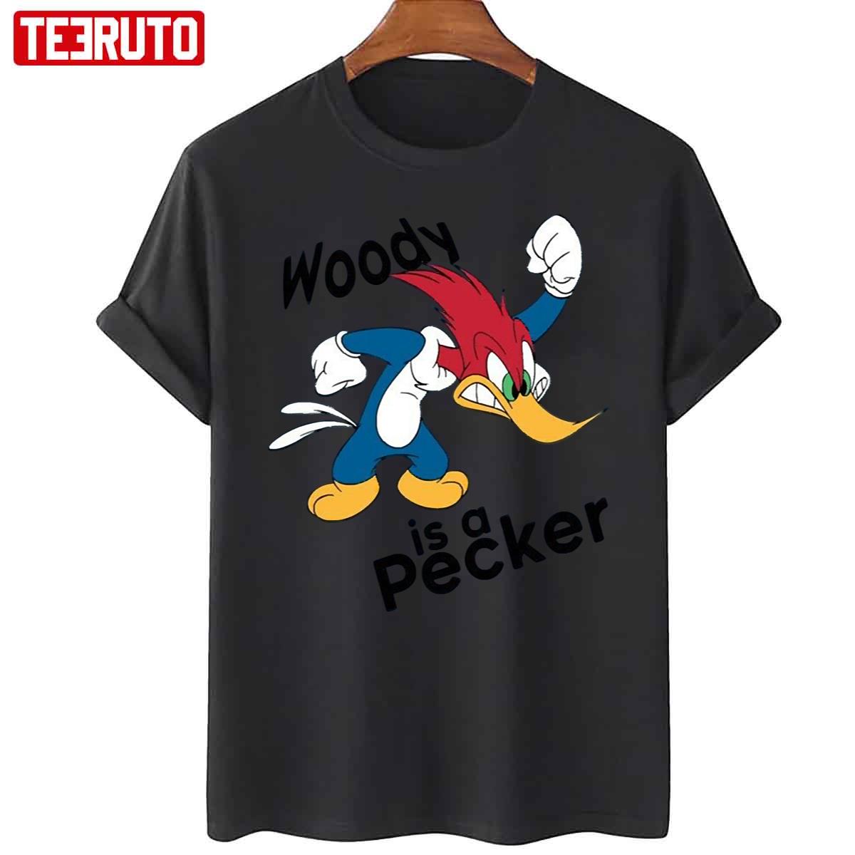 Angry Woody Is A Pecker Funny Cartoon Vintage Character Unisex T-Shirt
