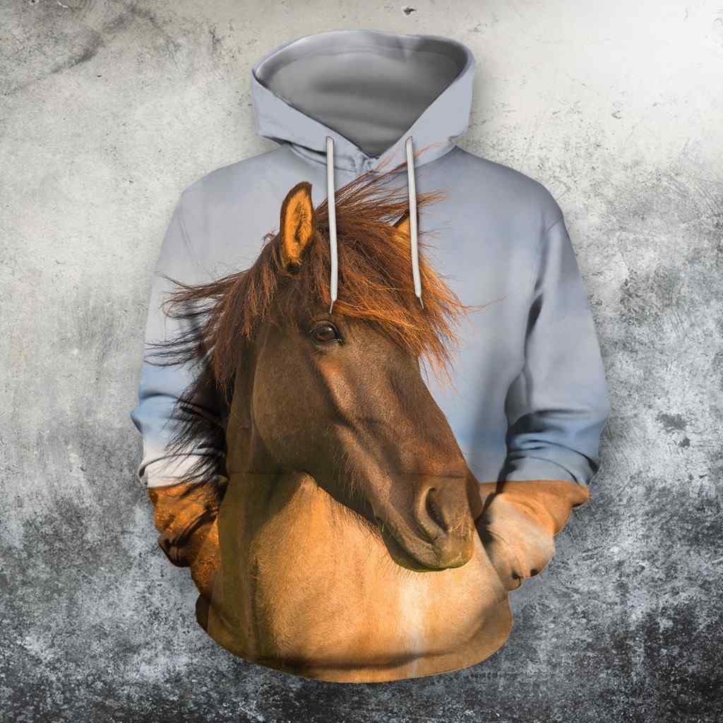 Animals Horse US 3D Hoodie