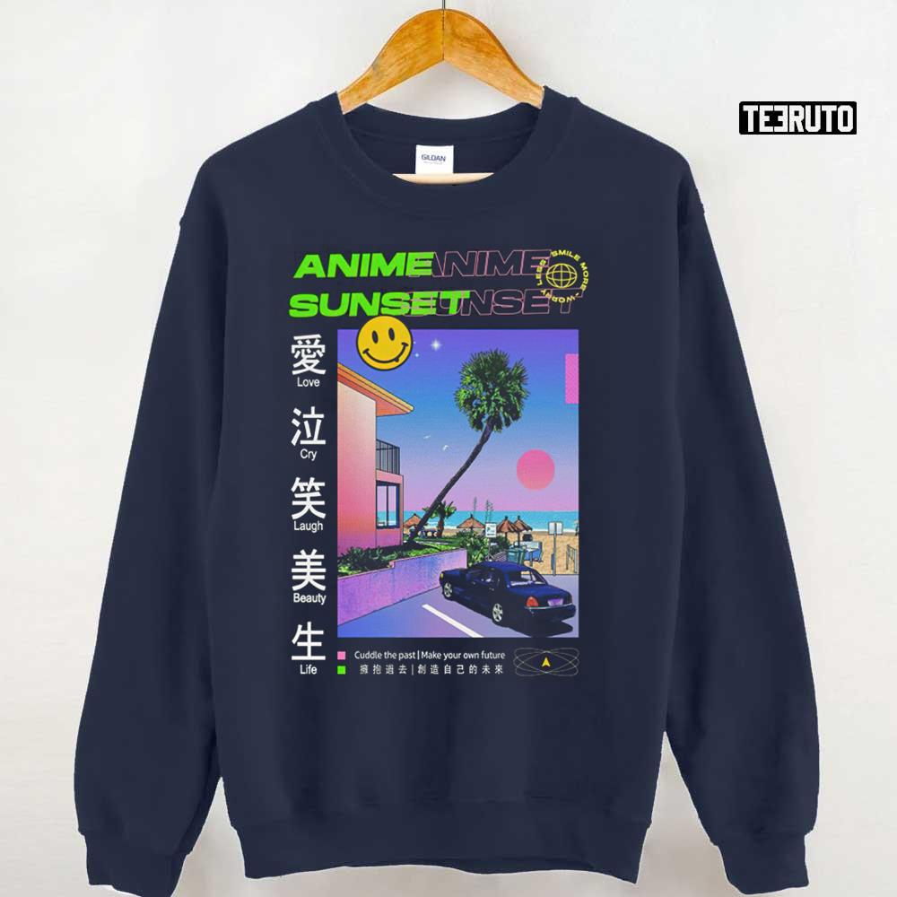 Anime Sunset Japanese Style Unisex Sweatshirt