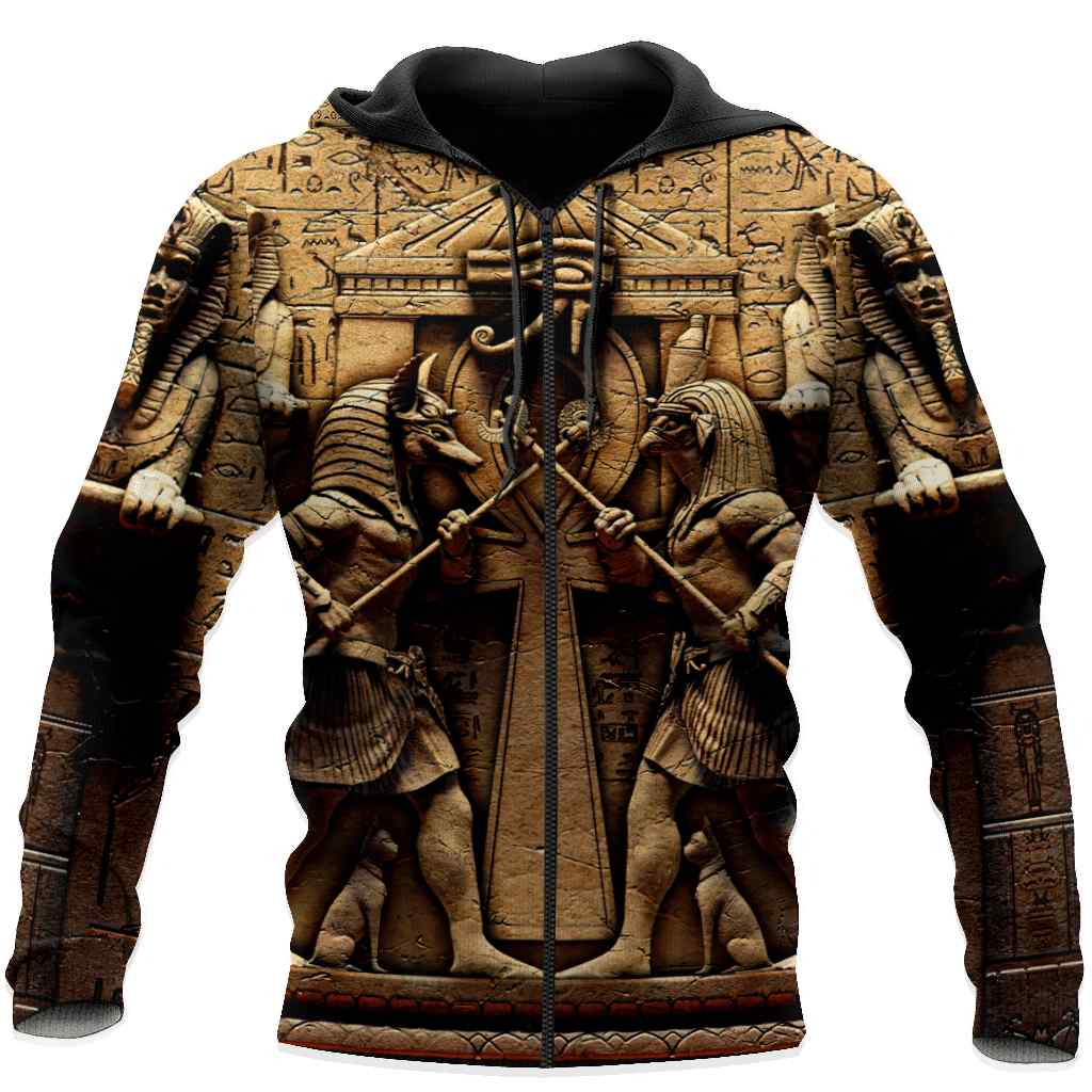 Anubis Ancient Egyptian Mythology Culture 3D Hoodie