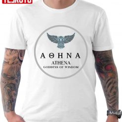 Athena Greek Goddess Of Wisdom Owl Mythology Unisex T-Shirt