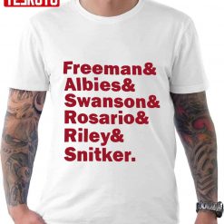 Atlanta Braves ATL World Series Freeman Swanson Riley Albies Rosario Unisex T-Shirt