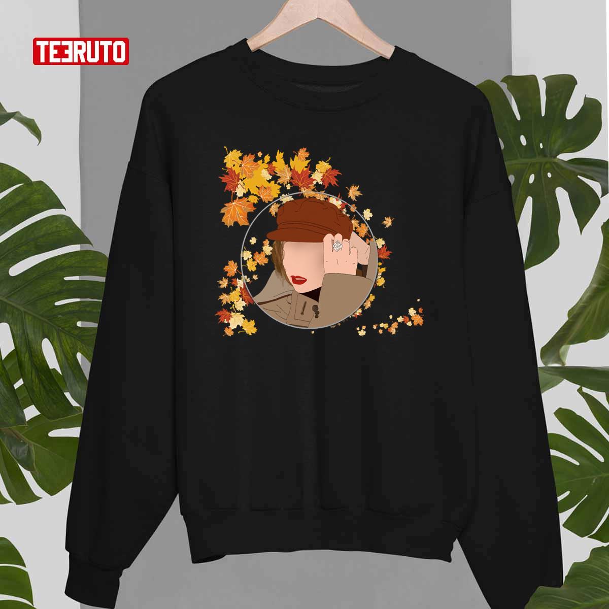 Autumn Leaves Taylor Swift Version Red Unisex T-Shirt