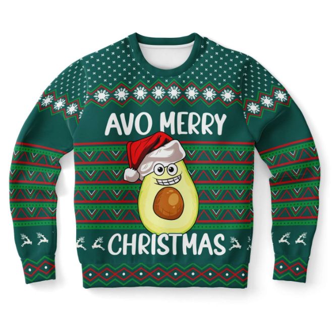 Avo Merry Christmas Ugly Wool Knitted Sweater