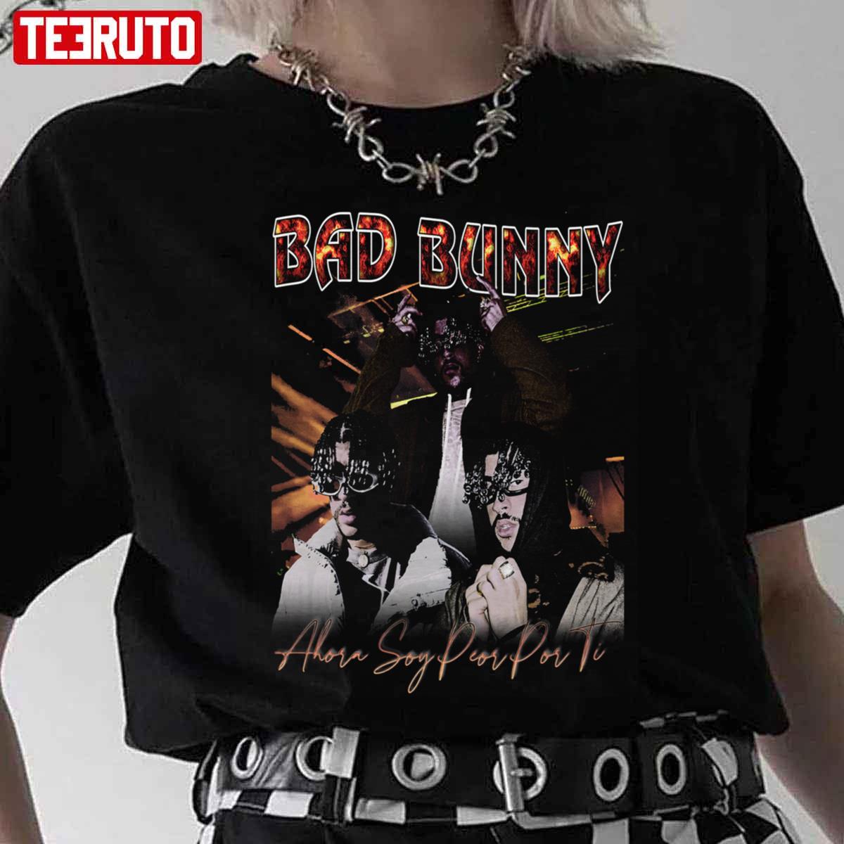 Bad Bunny Vintage 90s Latino Rapper Unisex T-Shirt