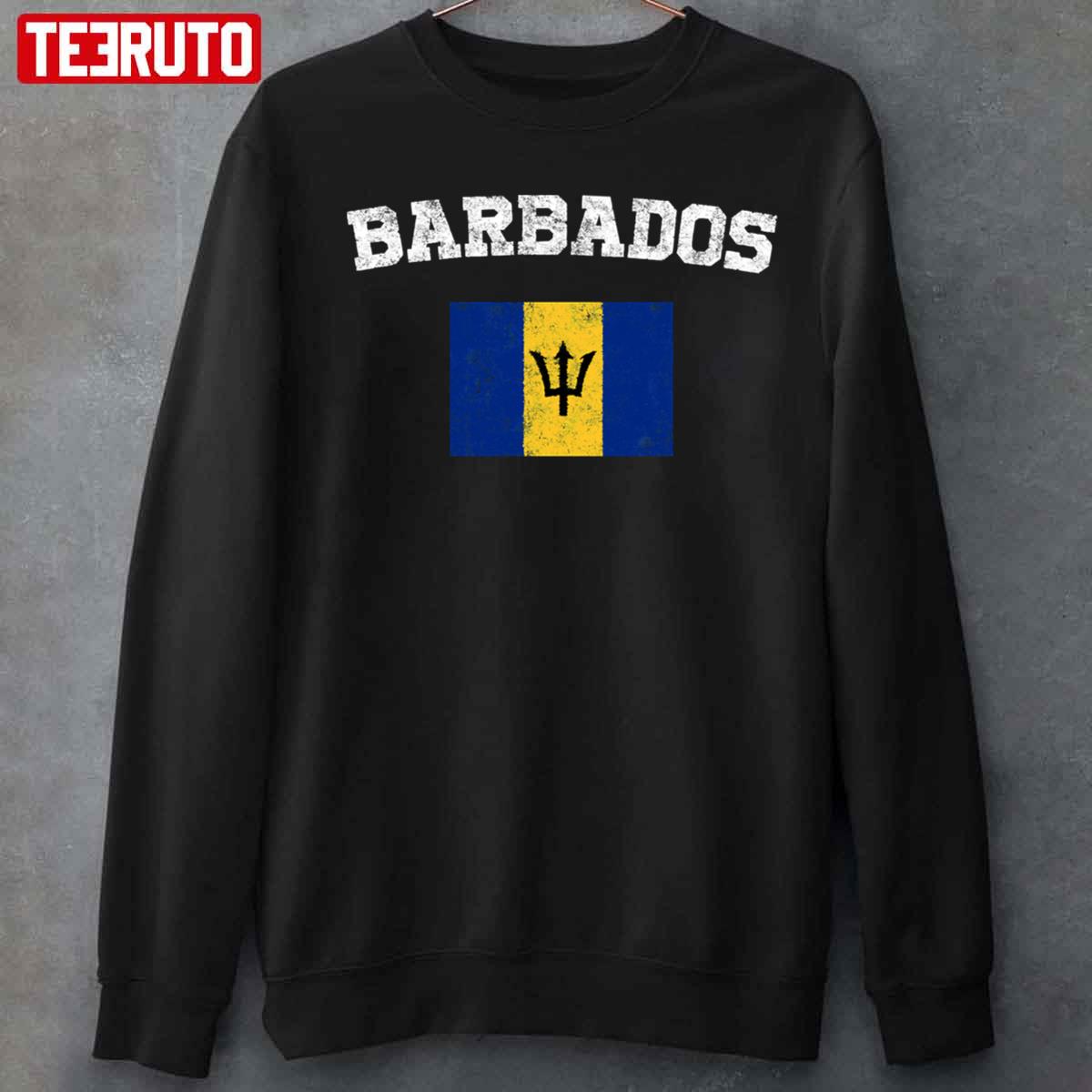 Barbadian Flag Vintage Barbados Unisex Sweatshirt
