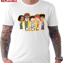 Big Mouth Cartoon Characters T-Shirt