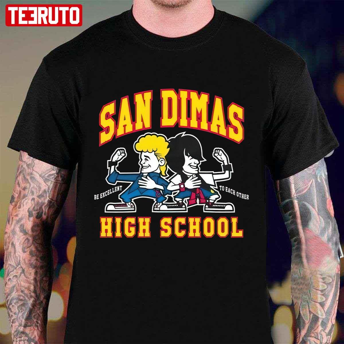 Bill and Ted’s Excellent Adventure Movie San Dimas High Unisex T-Shirt