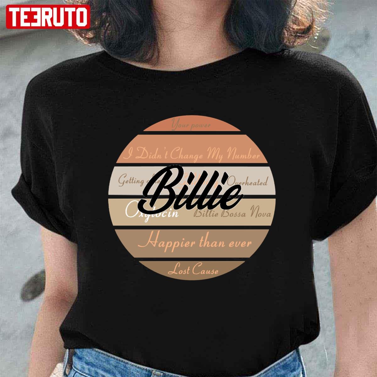 Billie Eilish Happier Than Ever Lost Cause Beige Vintage Unisex T-Shirt