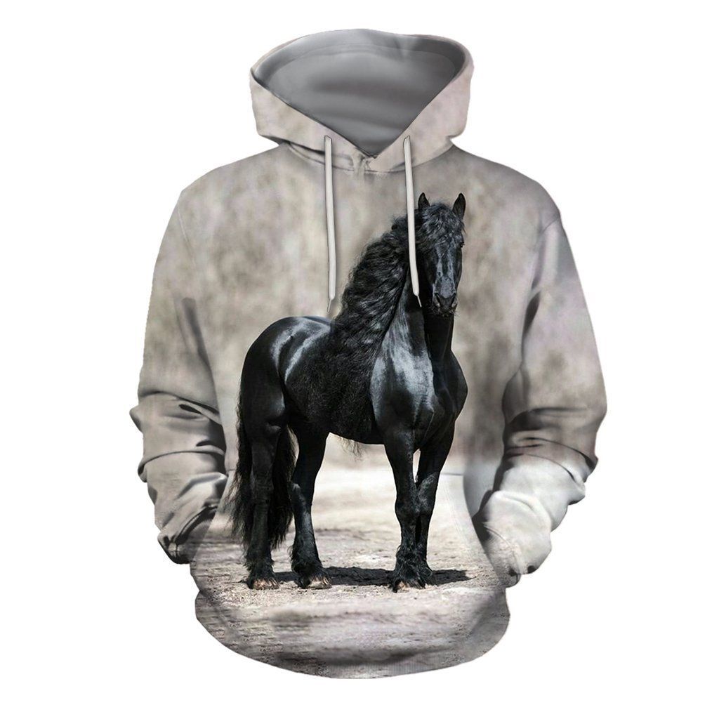 Black Horse US 3D Hoodie