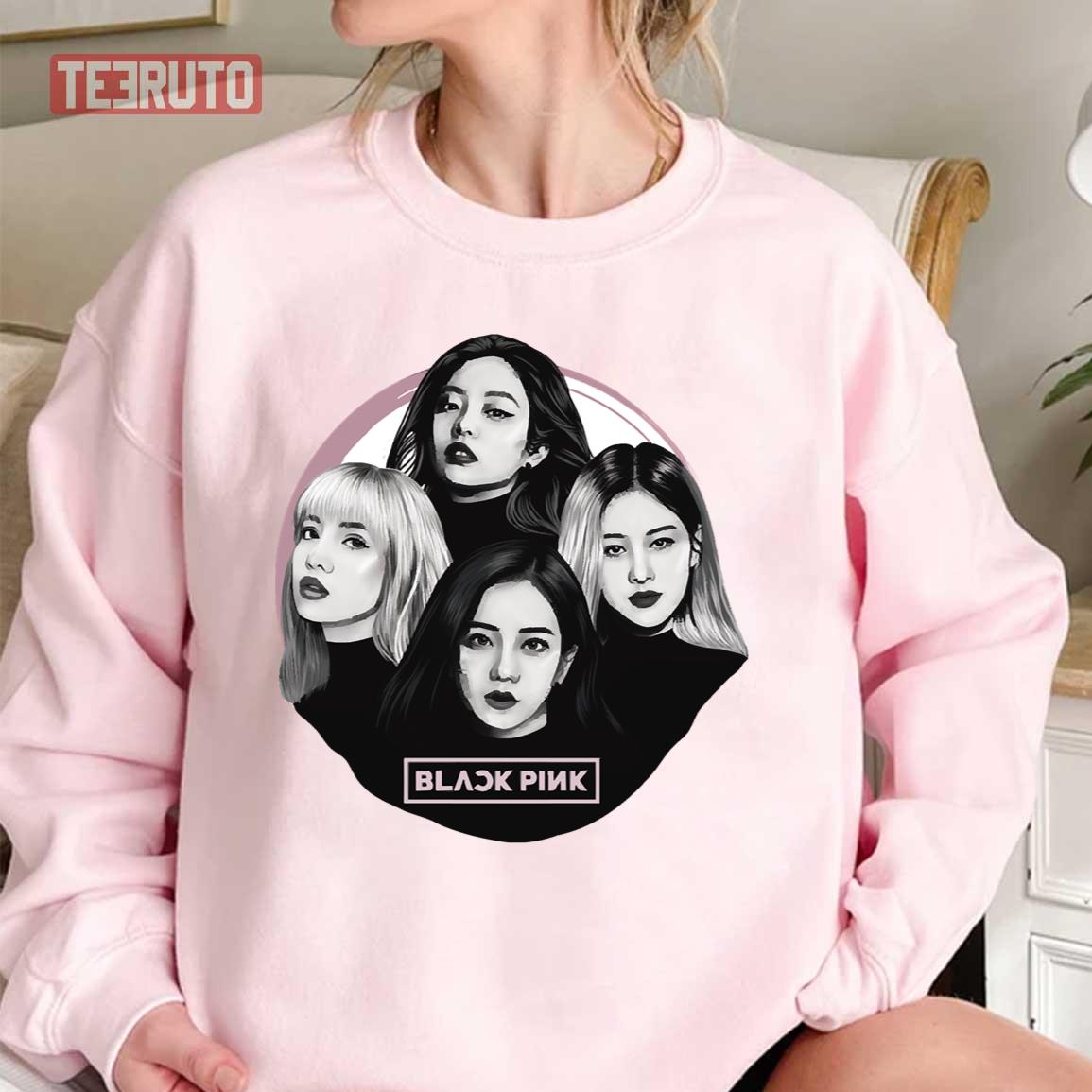 Black Pink Kpop Band Girls Unisex Sweatshirt