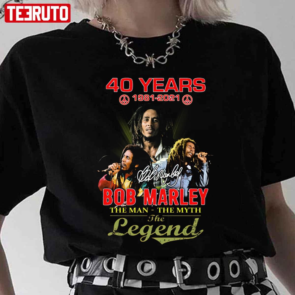Bob Marley The Man The Myth The Legend Unisex T-Shirt