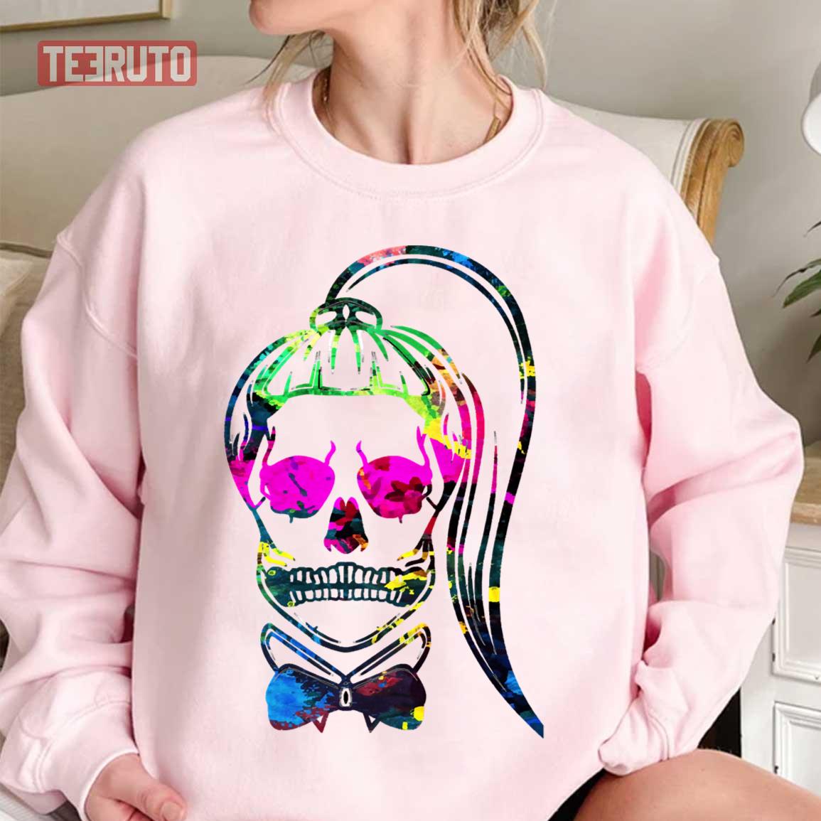 Born This Way Neon Paint Skull Lady Gaga Unisex Sweatshirt