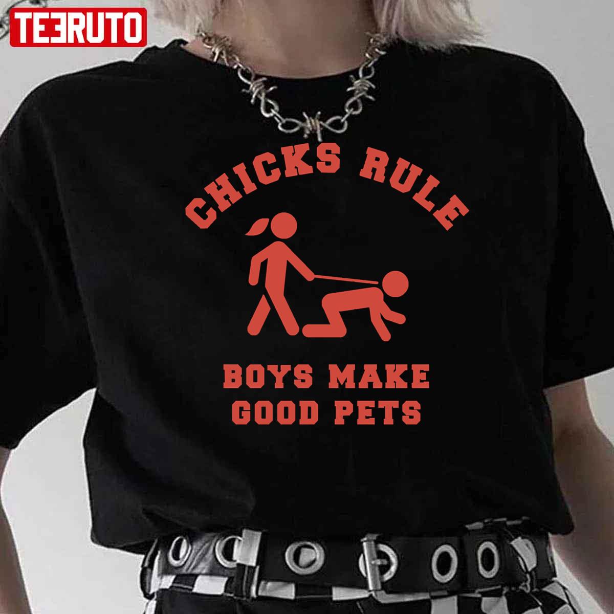 Boys Make Good Pets Girl Rule Unisex T-Shirt