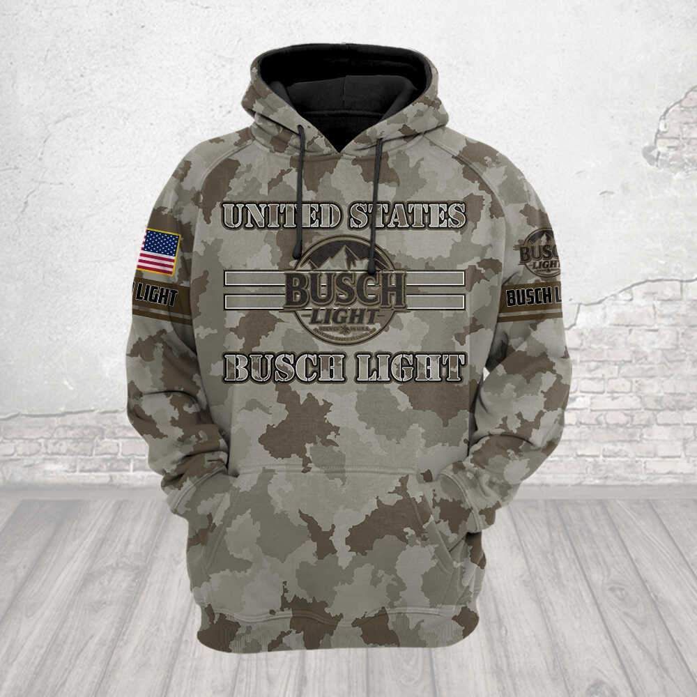 Busch Light  Native American 3D Hoodie