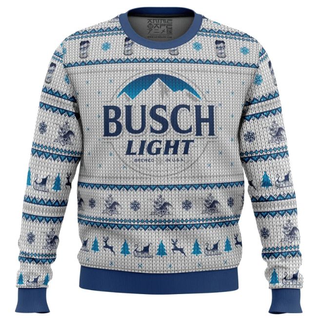 Busch Light Xmas 3D Sweater