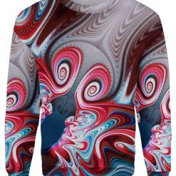 Butterfly Christmas Psychedelic 3D Sweater