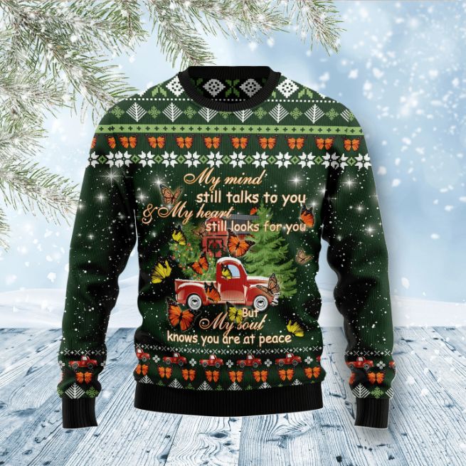 Butterfly Christmas Season My Mind 3D Sweater