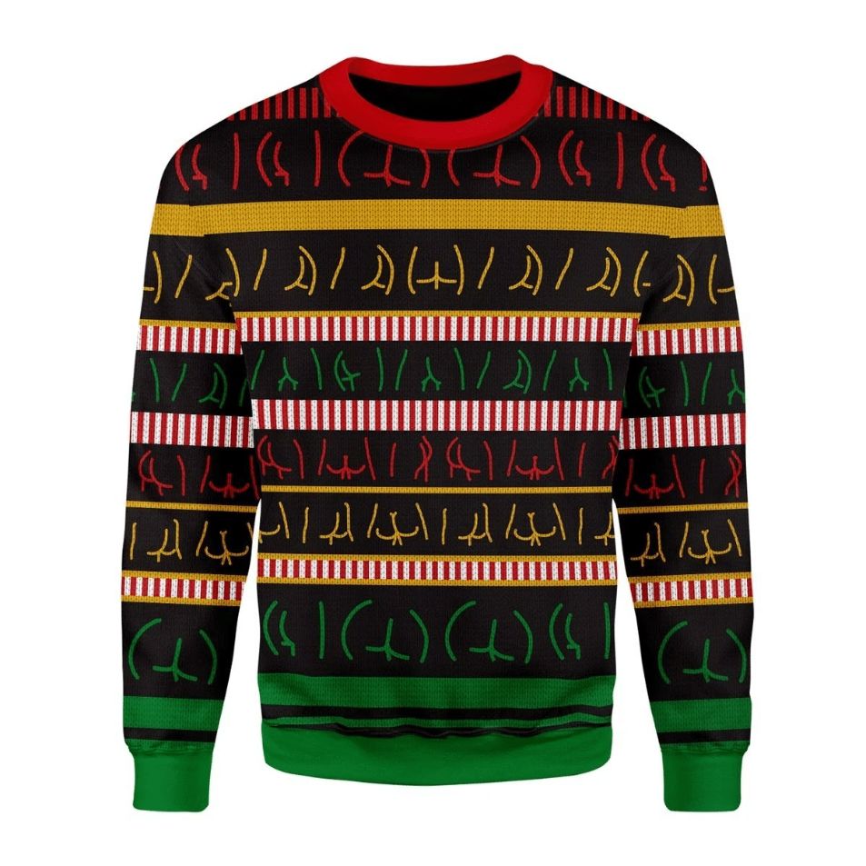 Butts Wall 3D Xmas Apparel Sweater