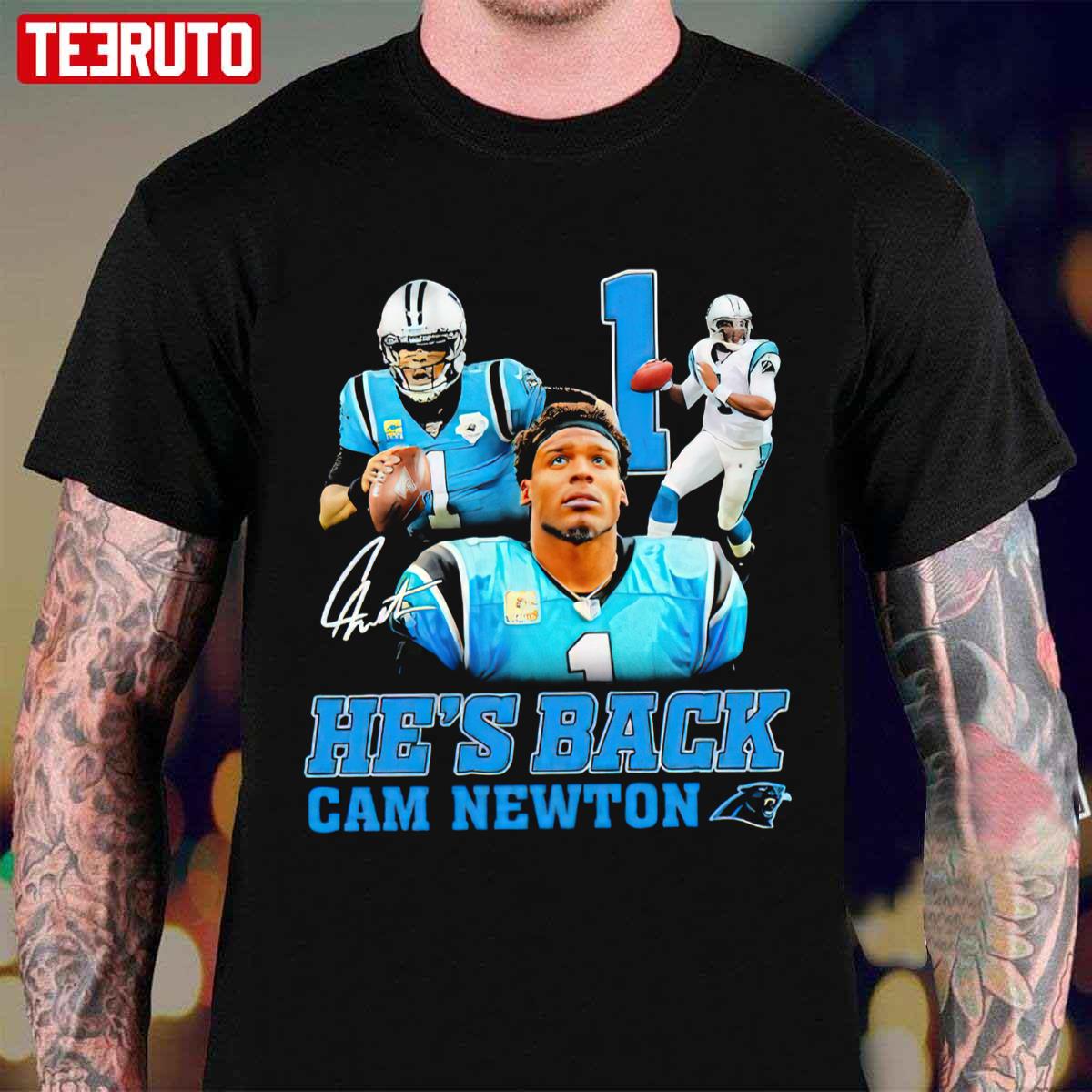 Cam Newton Carolina Panthers Carolina Panthers Signature Unisex T-Shirt
