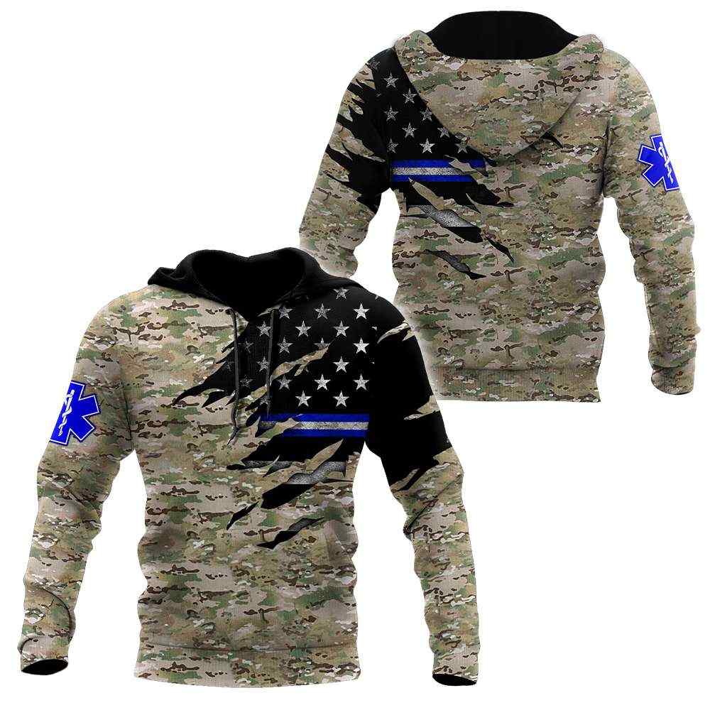 Camo Flag 3D Hoodie