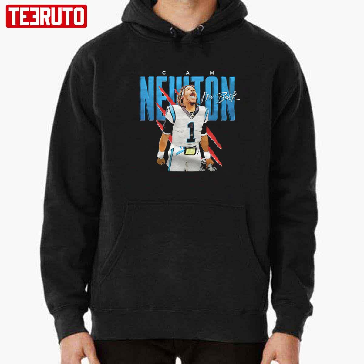 NFLPA Cam Newton Hoodie Tee Shirt for Dogs and Cats 