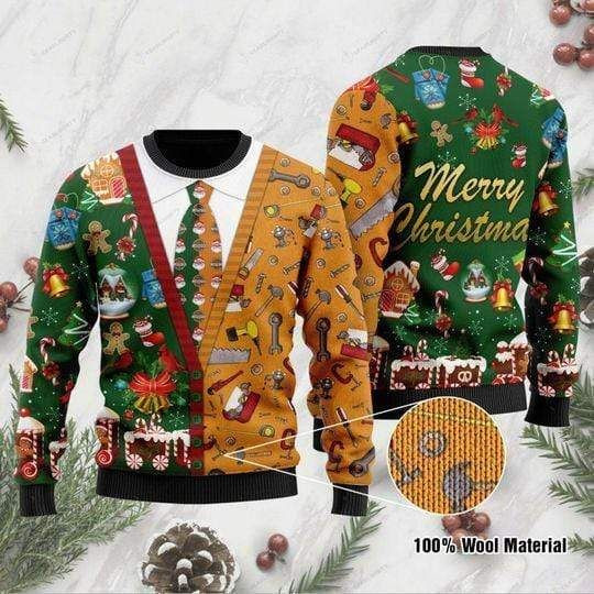 Carpenter Merry Christmas 3D Sweater