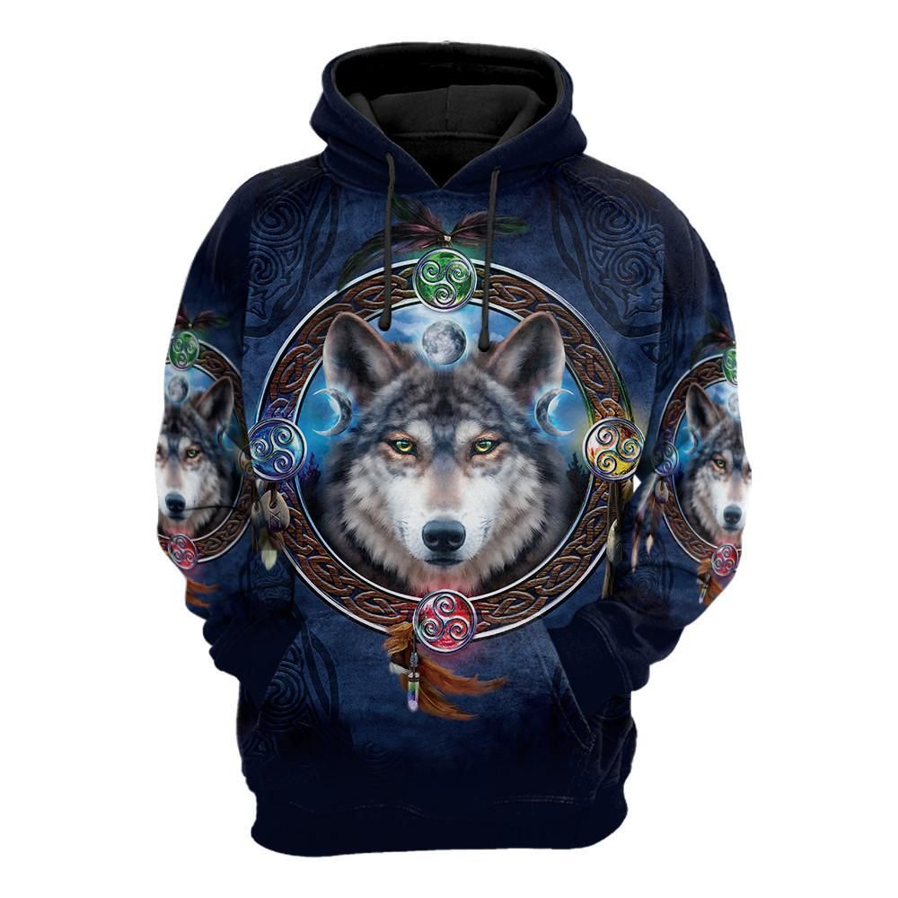 Celtic Wolf 3D Hoodie