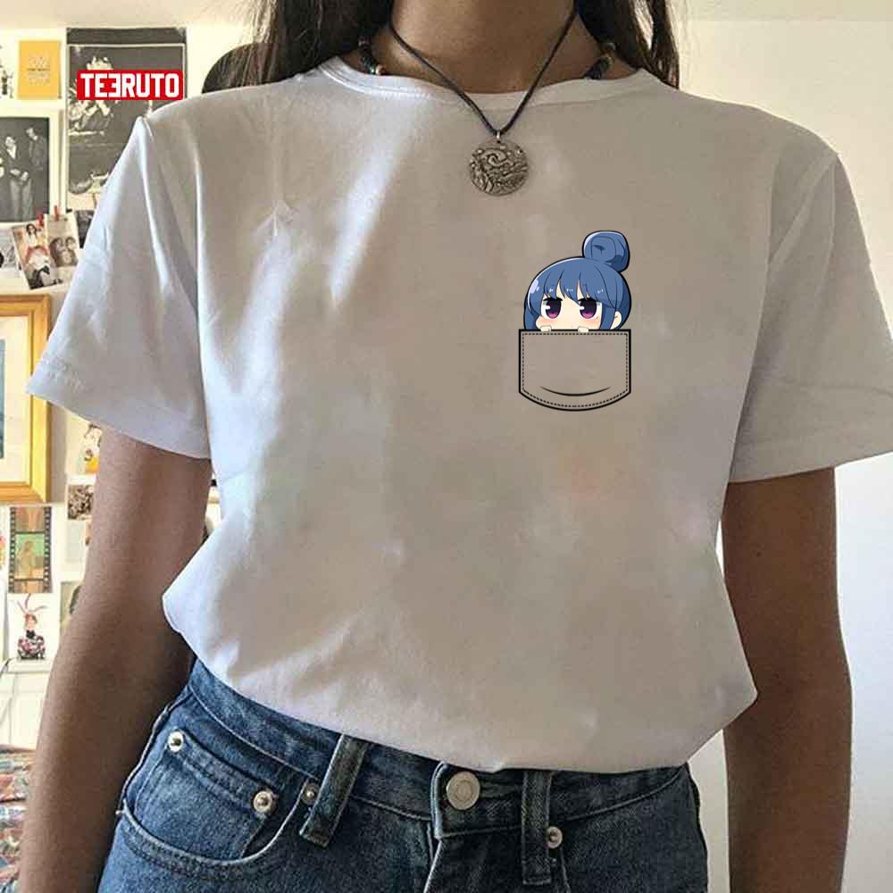 Chibi Shima Rin In Pocket Yuru Camp Unisex T-Shirt