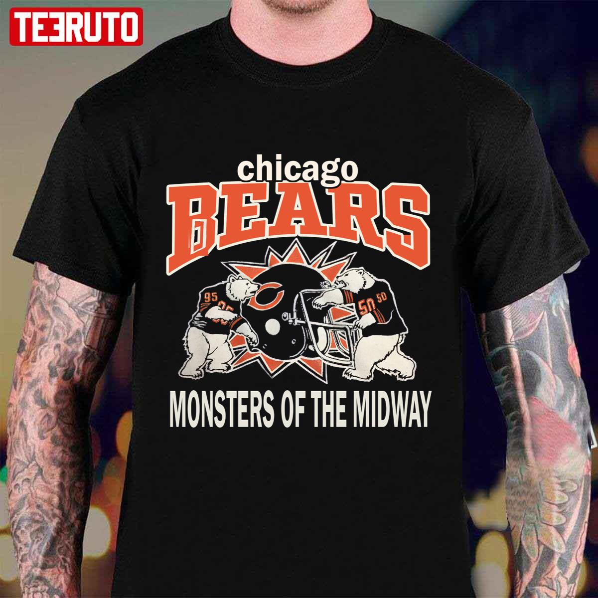 Chicago Bears Monsters Of The Midway Vintage 80s Unisex T-Shirt