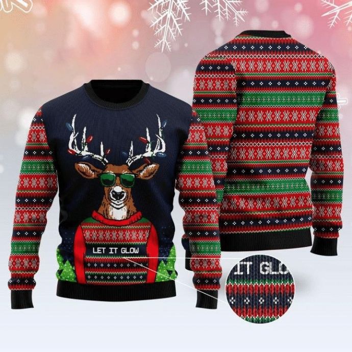 Christmas 3D Let It Glow Sweater