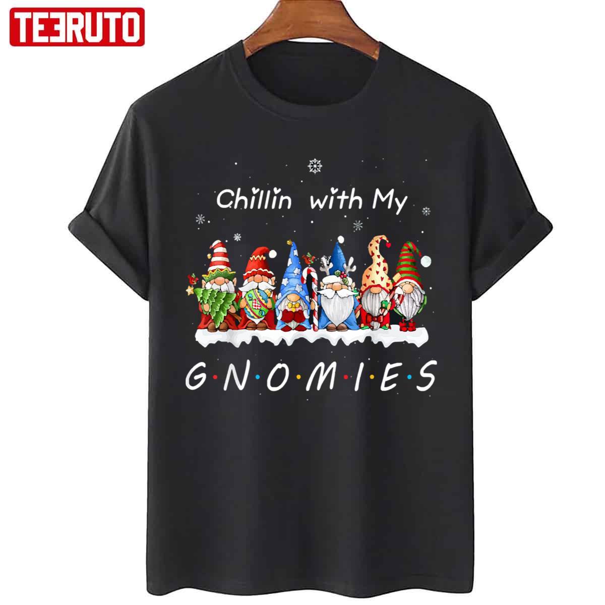 Christmas Funny Gnomes Chill F.R.I.E.N.D.S Unisex T-Shirt