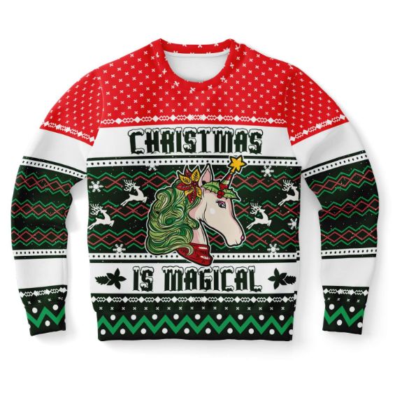 Christmas Is Magical Ugly Christmas Wool Knitted Sweater
