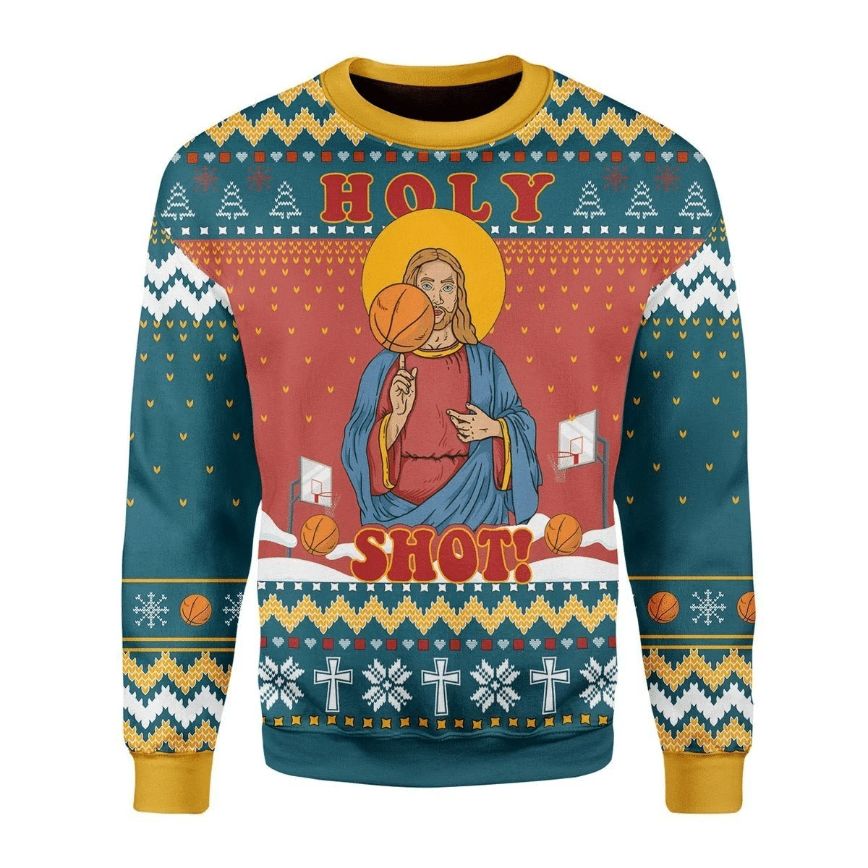 Christmas Jesus Holy Shot 3D Sweater