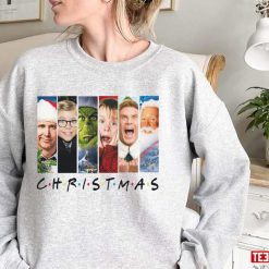 Christmas Movie Friends Home Alone Elf Ralphie Griswold Grinch Unisex Sweatshirt