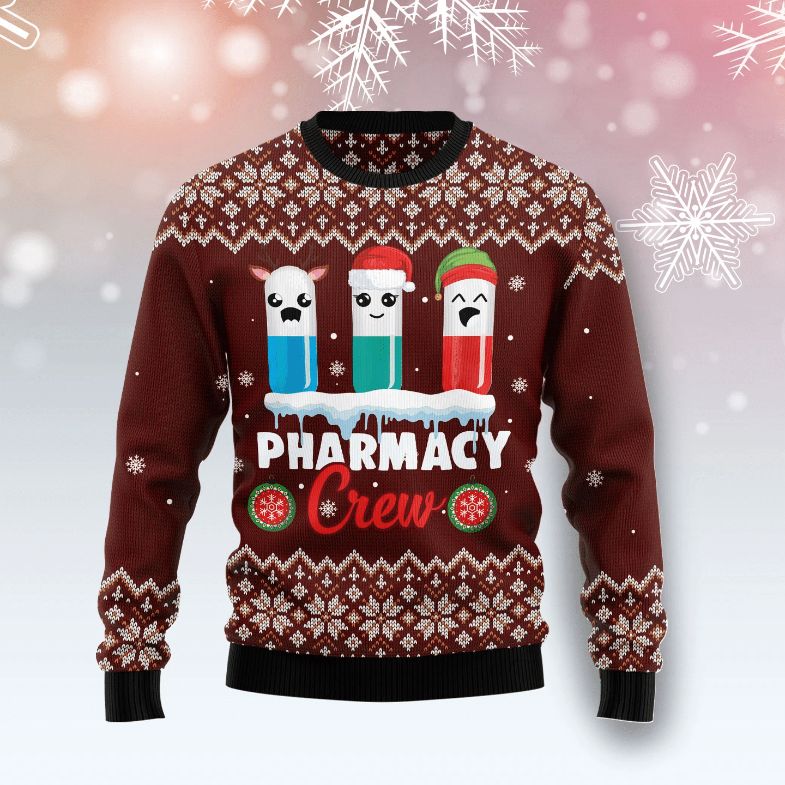 Christmas Pharmacy Crew 3D Sweater