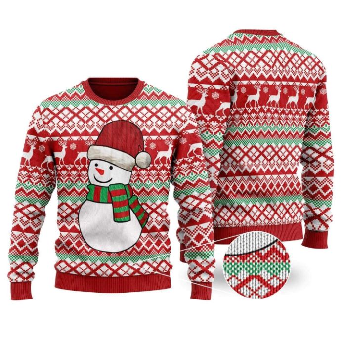 Christmas Snowman 3D Sweater