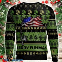 Christmas Sweater 3D American Flag