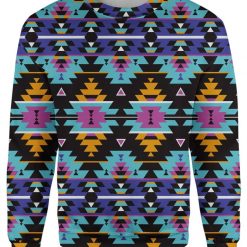 Christmas Sweater 3D Colorful Tribal