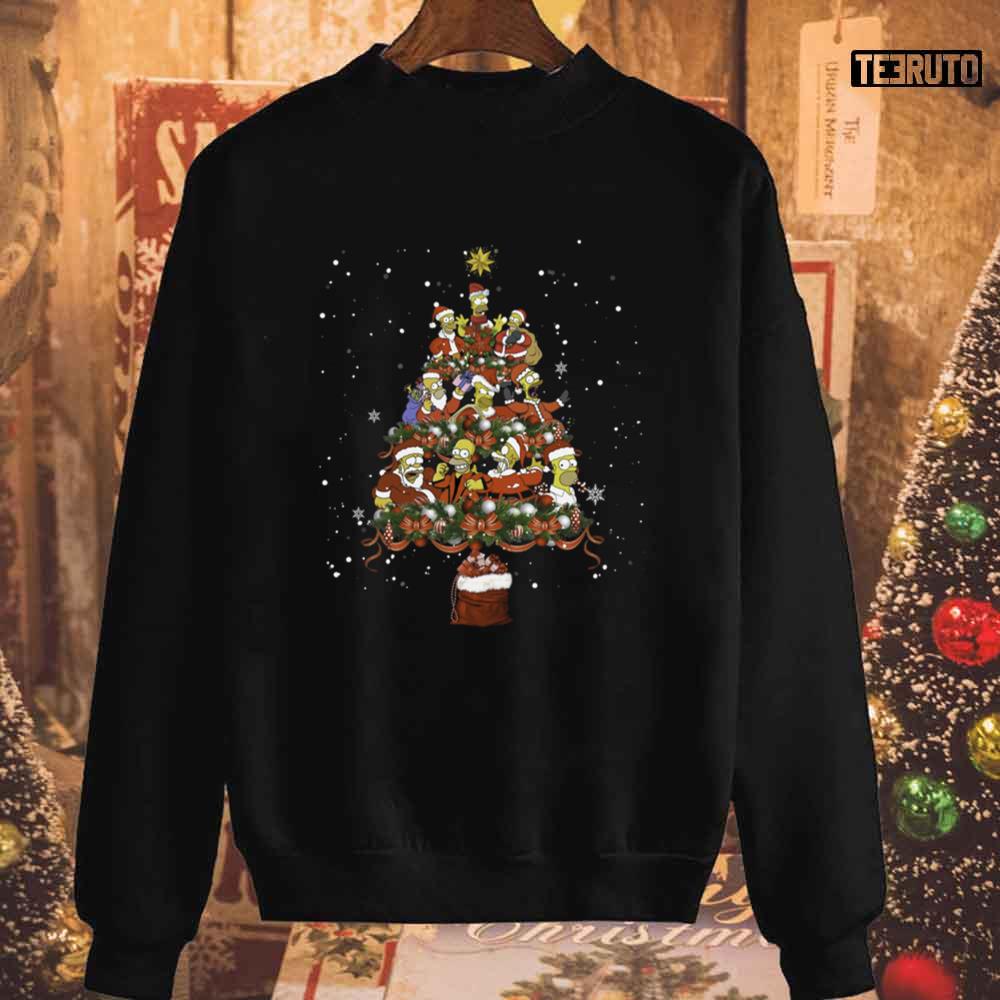 Christmas Tree Xmas The Simpsons Unisex Sweatshirt