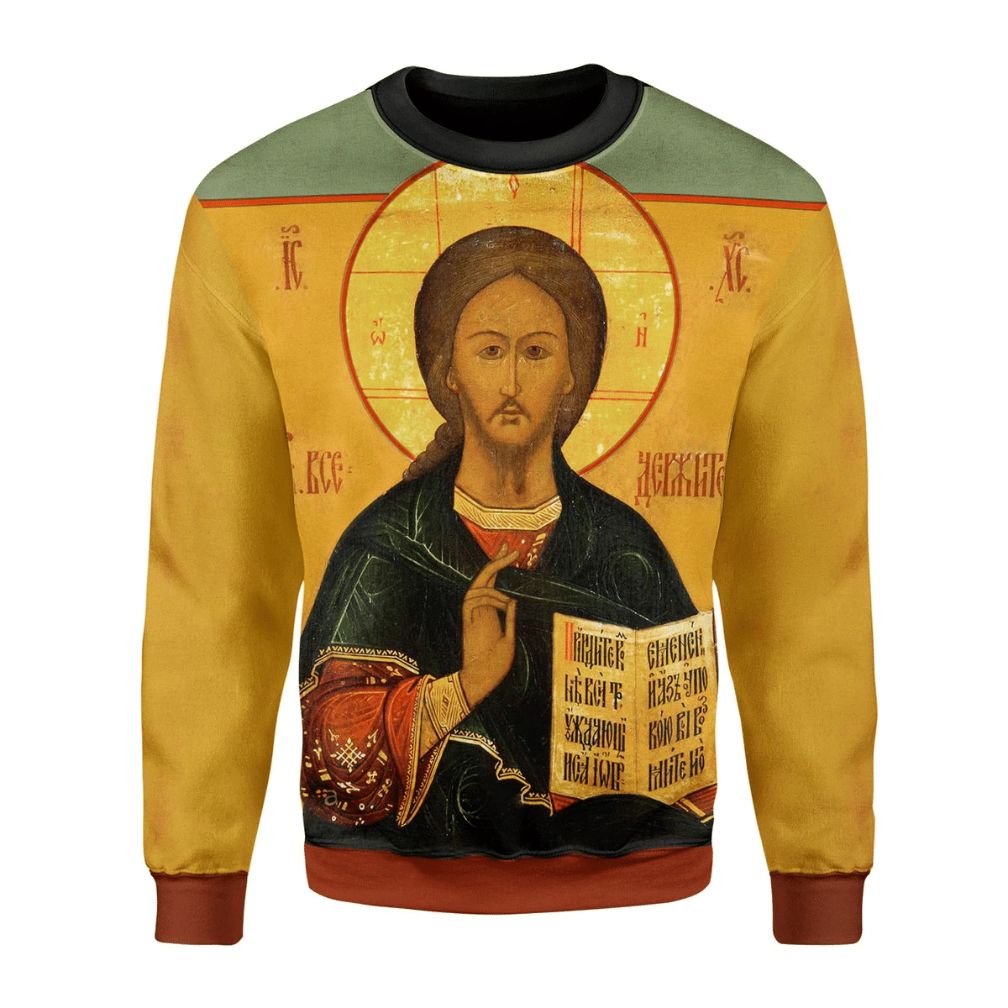 Christmas Unisex Sweater 3D Jesus