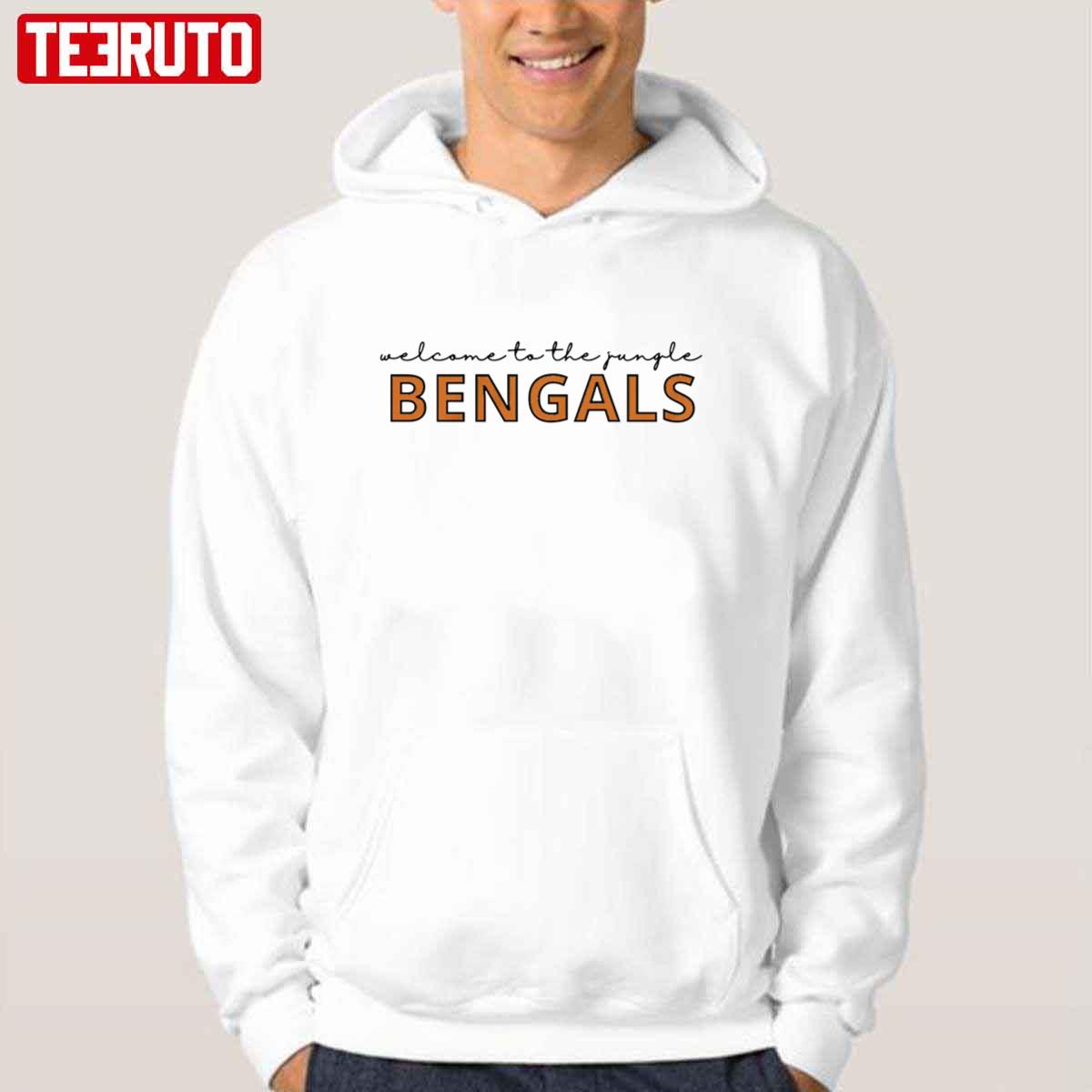Cincinnati Bengals Welcome To The Jungle Bengal Cats Unisex Sweatshirt Hoodie