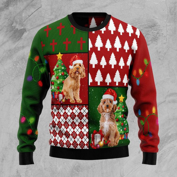 Cockapoo Hohoho Sweater 3D Xmas