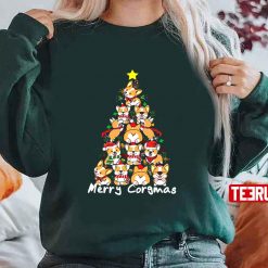 Corgi Christmas Tree Funny Dog Mom Unisex Sweatshirt